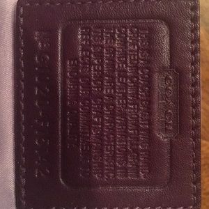 Dark purple Purse Coach # g1020-f15142